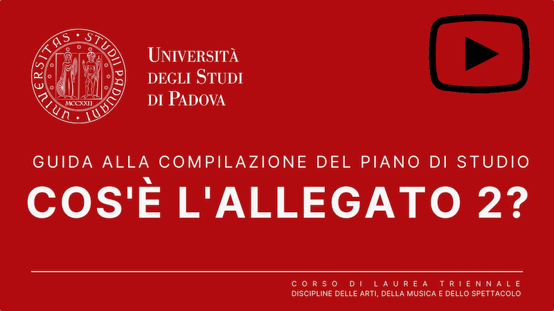 Corso: CORSO DI LAUREA MAGISTRALE IN SCIENZE DELLO SPETTACOLO E